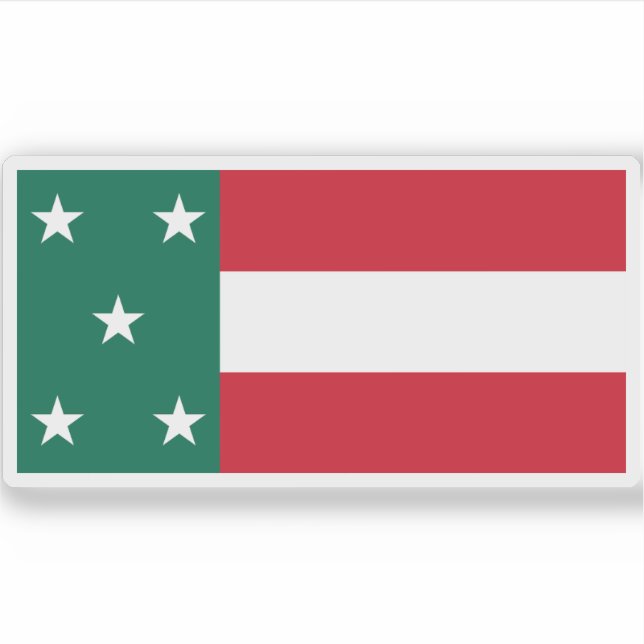 Adesivo Bandeira da República do Yucatan (Frente)