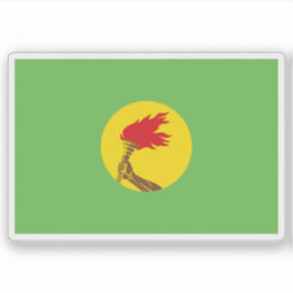 Adesivo Bandeira da República do Zaire (República Democrát