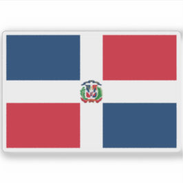 Adesivo Bandeira da República Dominicana