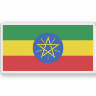 Adesivo Bandeira da República Federal Democrática da Etióp