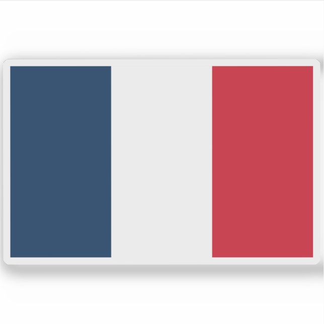 Adesivo Bandeira da República Francesa (França) (Frente)