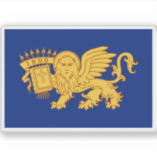 Adesivo Bandeira da República Setentrional da Grécia(1800-