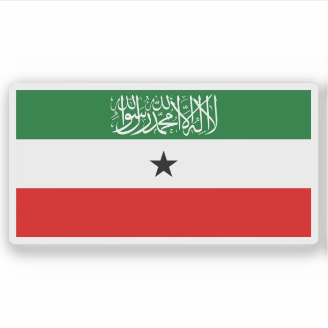 Adesivo Bandeira da Somalilândia (1996-presente) (Frente)