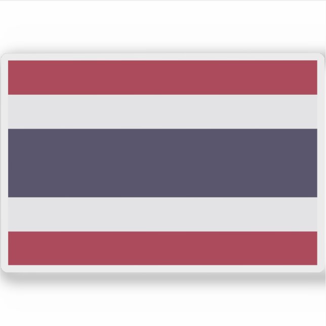 Adesivo Bandeira da Tailândia (Frente)