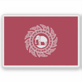 Adesivo Bandeira da Tailândia (Sião, 1817-1855)