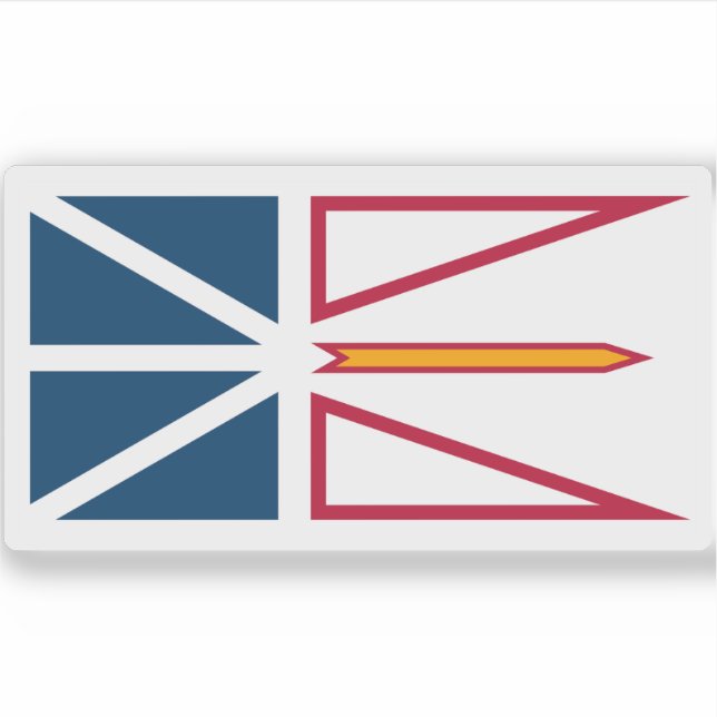 Adesivo Bandeira da Terra Nova e Labrador (Frente)