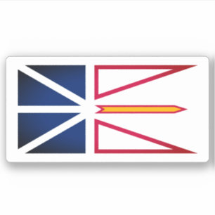 Adesivo Bandeira da Terra Nova e Labrador (vertical)