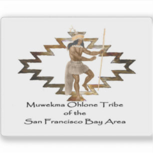 Adesivo Bandeira da Tribo Muwekma Ohlone, EUA