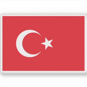 Adesivo Bandeira da Turquia
