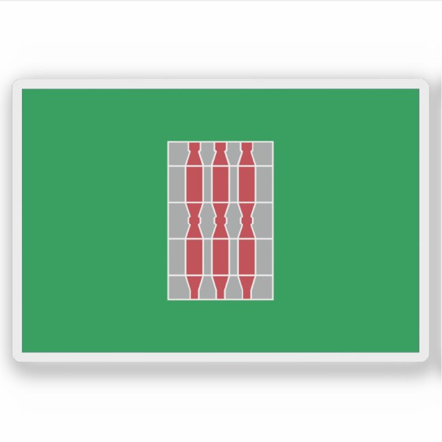 Adesivo Bandeira da Úmbria, Itália (Frente)