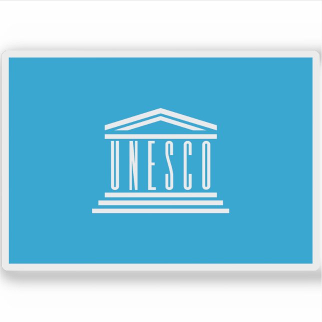 Adesivo Bandeira da UNESCO (Frente)