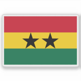 Adesivo Bandeira da União dos Estados africanos (Gana, Gui
