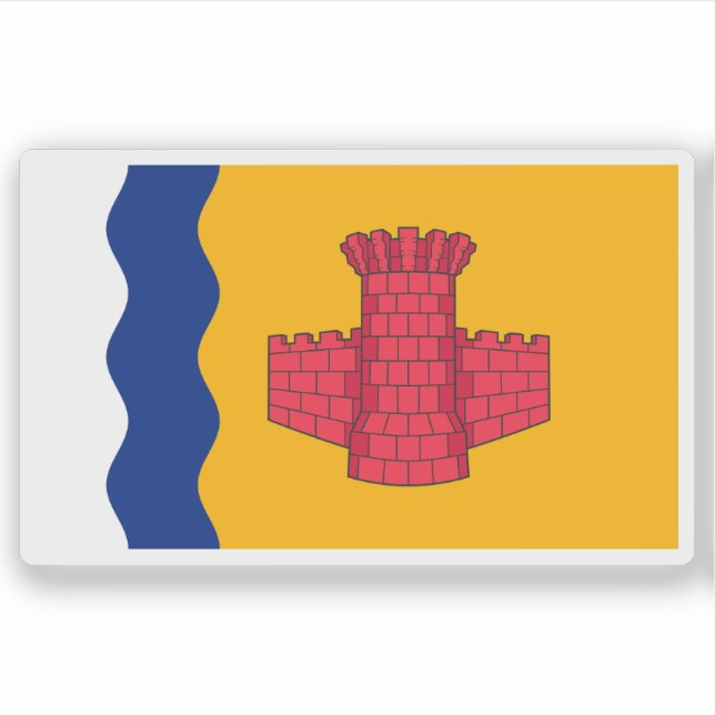 Adesivo Bandeira da vila de Bothwell, Escócia (Frente)