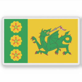 Adesivo Bandeira da vila de Evenley, Inglaterra