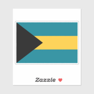 Adesivo Bandeira das Baamas