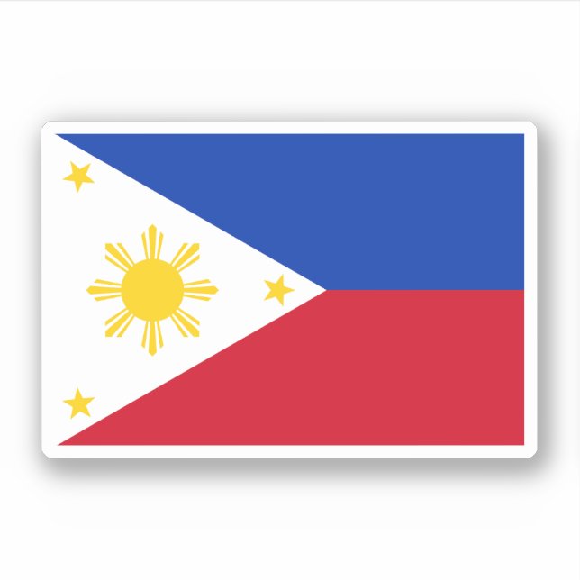 Adesivo Bandeira das Filipinas (Frente)