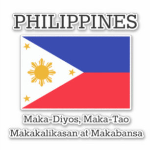 Adesivo Bandeira das Filipinas 