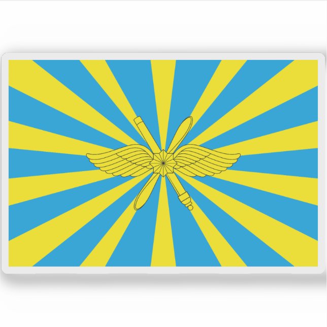 Adesivo Bandeira das Forças Aeroespaciais Russas (Frente)