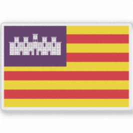 Adesivo Bandeira das Ilhas Baleares
