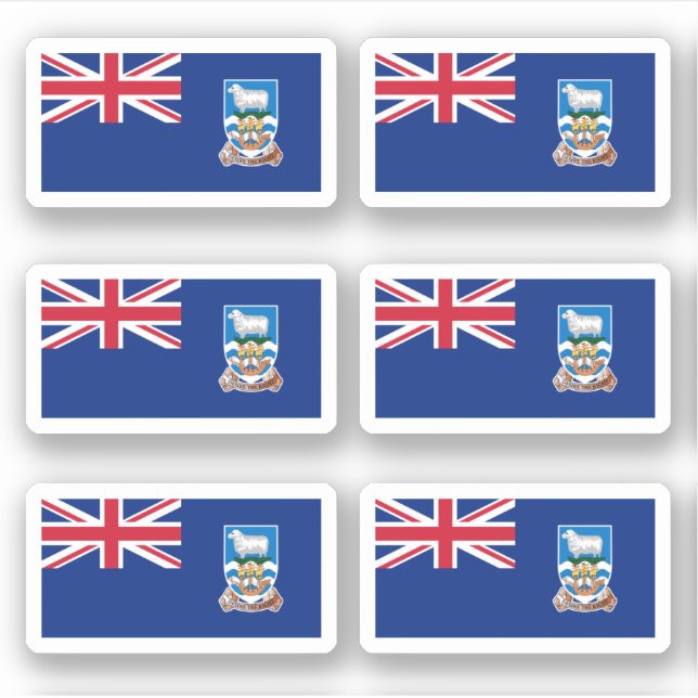 Adesivo bandeira das ilhas Falkland (Frente)