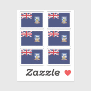 Adesivo Bandeira das Ilhas Malvinas-Falkland Pacote de rec