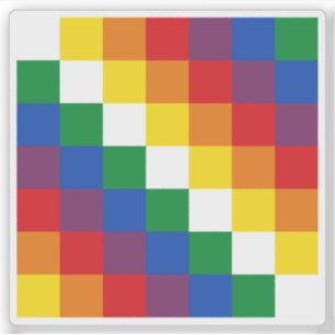 Adesivo Bandeira das pessoas Aymara (Aimara), América do S