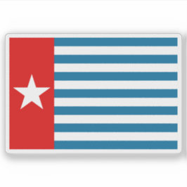 Adesivo Bandeira das pessoas da Papuásia Ocidental, Papuás
