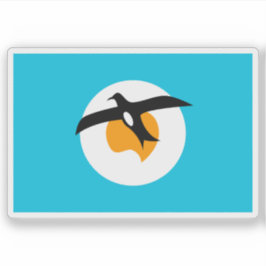 Adesivo Bandeira das pessoas de Banaban, Micronésia, Oceân