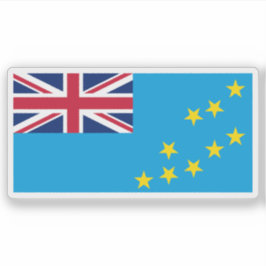 Adesivo Bandeira das pessoas de Tuvalan, Polinésia, Oceâni