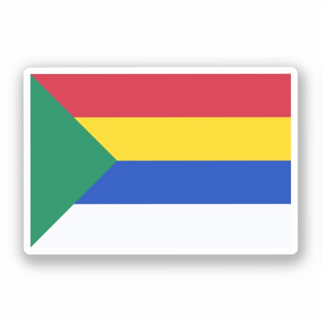 Adesivo Bandeira das pessoas Druze (Frente)