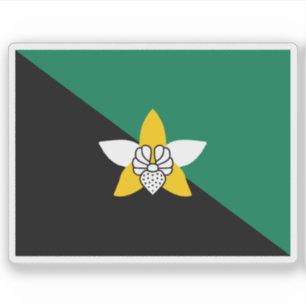Adesivo Bandeira das pessoas Enga, Papuásia-Nova Guiné, Oc