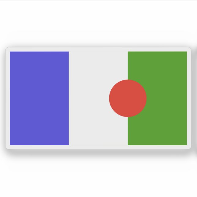 Adesivo Bandeira das pessoas Gêmeas (Frente)