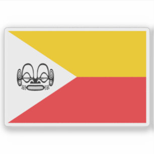Adesivo Bandeira das pessoas Marquesas, Polinésia, Oceânia