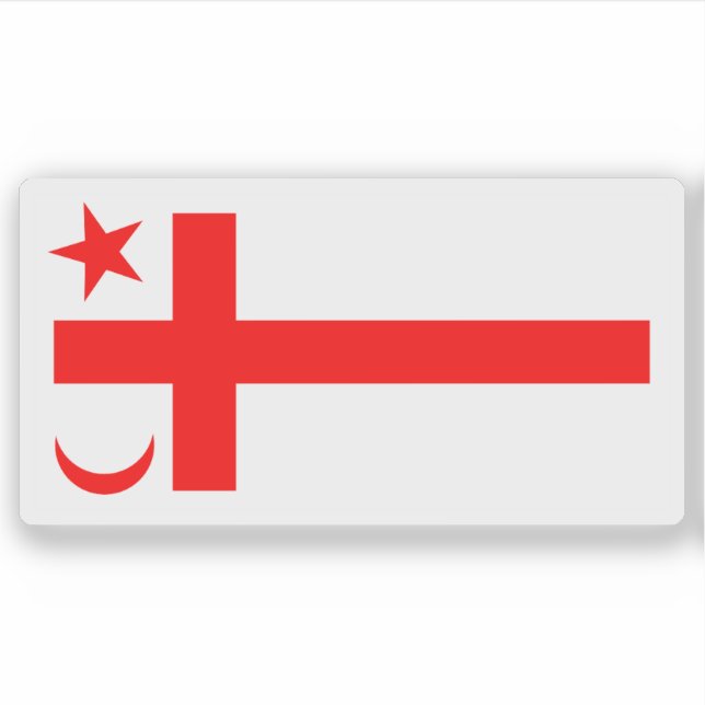 Adesivo Bandeira das pessoas Mi'kmaq, Canadá (Frente)