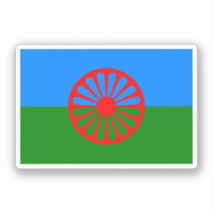 Adesivo Bandeira das pessoas romanichéis