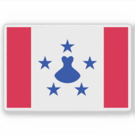 Adesivo Bandeira das pessoas tupuaianas, Polinésia, Oceâni