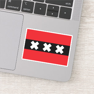 Adesivo Bandeira de Amesterdã