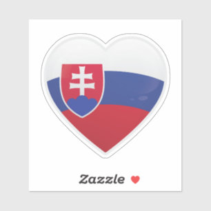 Adesivo Bandeira de Amor da Eslováquia