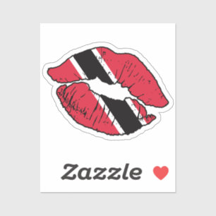 Adesivo Bandeira de Amor do Batom Trinidad e Tobago