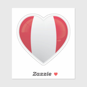 Adesivo Bandeira de Amor do Peru