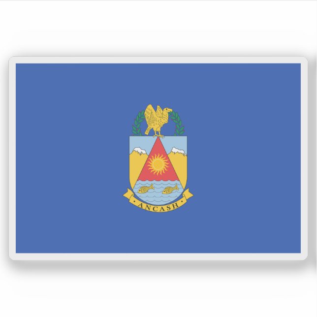 Adesivo Bandeira de Ancash, Peru (Frente)