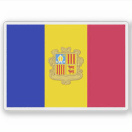 Adesivo Bandeira de Andorra (1959–1971)