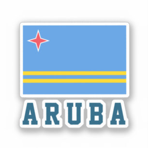 Adesivo Bandeira de Aruba