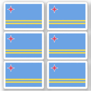 Adesivo Bandeira de Aruban