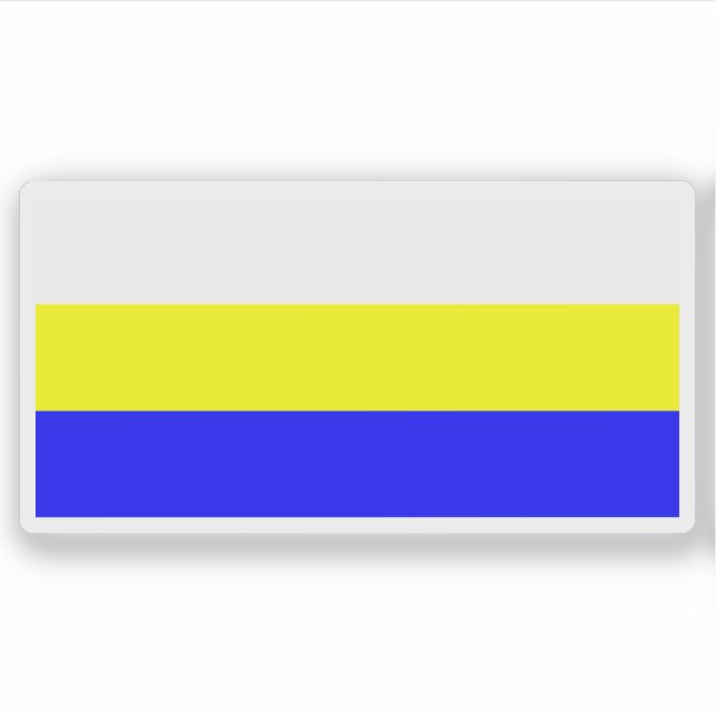 Adesivo Bandeira de Bakar, Croácia (Frente)