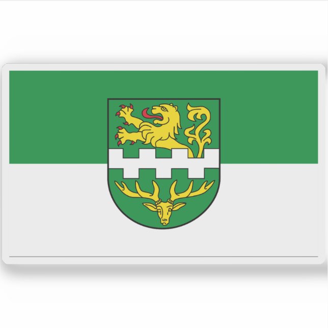 Adesivo Bandeira de Bergisch Gladbach, Alemanha (Frente)