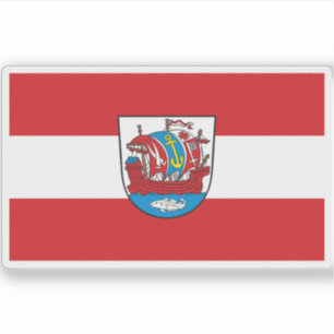 Adesivo Bandeira de Bremerhaven, Alemanha