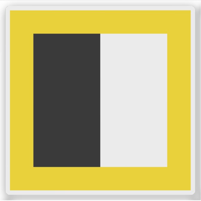 Adesivo Bandeira de Burgdorf, Suiça (Frente)