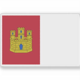 Adesivo Bandeira de Castela La Mancha