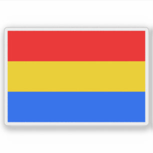 Adesivo Bandeira de Český Těšín, República Checa